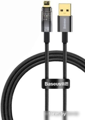 Кабель Baseus Explorer USB Type-A - Lightning (1 м, черный) 