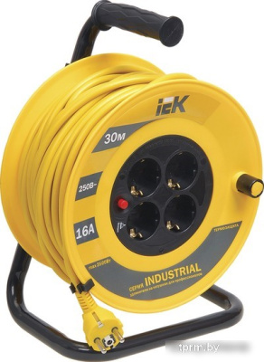 Удлинитель IEK УК30 WKP15-16-04-30 (30 м, желтый) 
