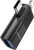 Адаптер Borofone BV18 Lightning - USB Type-C - USB Type-A (черный) 