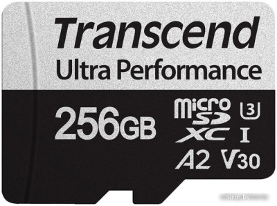 Карта памяти Transcend microSDXC 340S 256GB (с адаптером) 