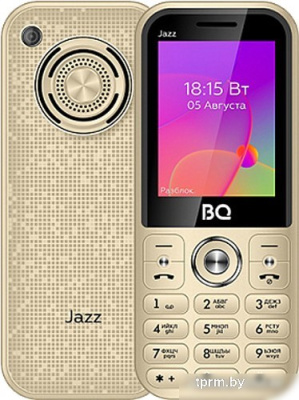 Кнопочный телефон BQ-Mobile BQ-2457 Jazz (золотистый) 