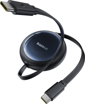 Кабель Baseus Nomos Retractable Retractable Cable USB Type-C - USB Type-C 100W (1.5 м, черный) 