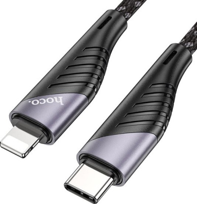 Кабель Hoco U95 Freeway PD USB Type-C - Lightning (1.2 м, черный)