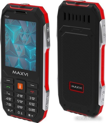 Кнопочный телефон Maxvi T101 (красный) 