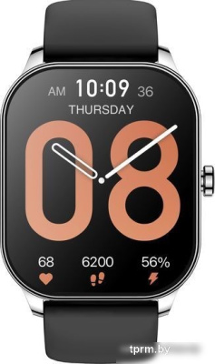 Умные часы Amazfit Pop 3S (серебристый, с силиконовым ремешком) 