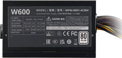 Блок питания Cooler Master Elite NEX W600 MPW-6001-ACBW-BEU 