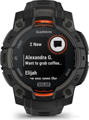 Умные часы Garmin Instinct 3 Solar 45 мм (черный) 
