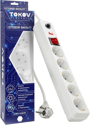 Сетевой фильтр Tokov Electric TKE-C01-SF5-1.8-ZV 