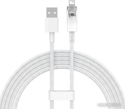Кабель Baseus Explorer Series Fast Charging Cable with Smart Temperature Control 2.4A USB Type-A - Lightning (2 м, белый) 