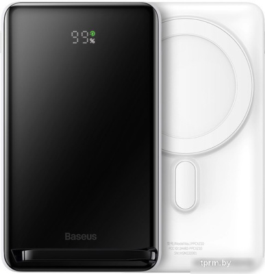 Внешний аккумулятор Baseus Magnetic Bracket Wireless Power Bank 20W 10000mAh (белый) 