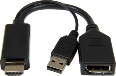 Кабель Cablexpert A-HDMIM-DPF-01 HDMI - DisplayPort (0.1 м, черный) 