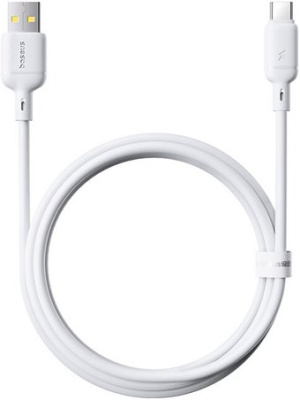 Кабель Baseus Silky Fast Charging Data Cable USB Type-A - USB Type-C 3A (1 м, белый)