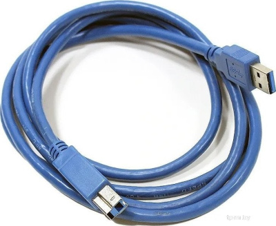 Кабель AOPEN ACU301-1.8м USB-A - USB-B (1.8 м, синий) 