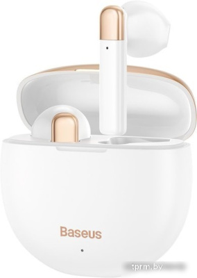 Наушники Baseus Encok W2 (белый/золотистый) 
