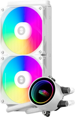 Система жидкостного охлаждения для процессора PCCooler DA240 ARGB (белый) 