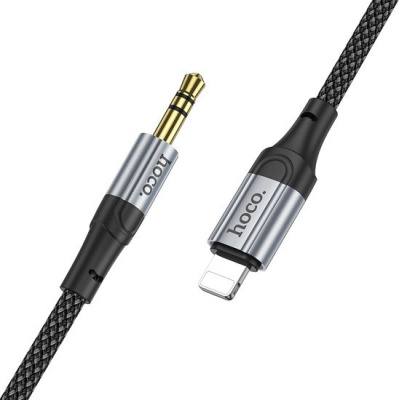 Кабель Hoco UPA26 Lightning - Jack 3.5mm (1 м, черный) 
