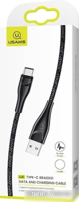 Кабель Usams U41 Type-C US-SJ395 (черный) 
