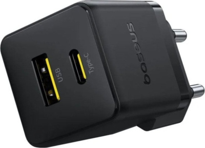 Baseus Palm Fast Charger C+U 30W EU P1011160A113-00 (черный) 