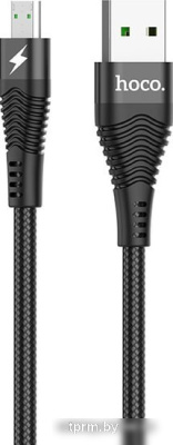 Кабель Hoco U53 4A Flash USB Type-A - MicroUSB (1.2 м, черный) 