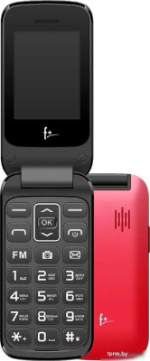 Кнопочный телефон F+ Flip 240 (черный/красный) 