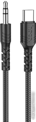 Кабель Hoco UPA17 USB Type-C - Jack 3.5 (1 м, черный) 