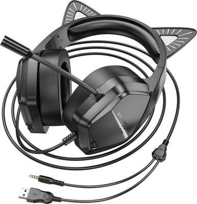 Borofone Elf Cat BO106 (черный/зеленый) 