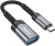 Адаптер Hoco UA24 USB Type-C - USB Type-A (0.16 м, черный) 