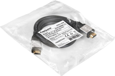 Кабель ExeGate EX-CC-HDMI8K-1.0 HDMI - HDMI (1 м, черный) 