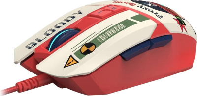Игровая мышь A4Tech Bloody W63 Max Proxy Boom (бежевый/красный) 