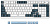 Клавиатура JEGG ZA98 White Navy Blue (TNT Red) 