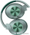 Наушники A4Tech BH300 (зеленый) 