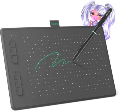 Графический планшет Parblo Ninos N10B (черный) 