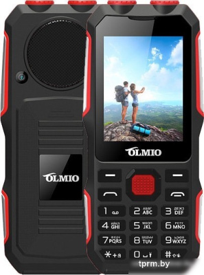 Мобильный телефон Olmio X02 (черный/красный) 