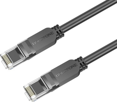 Кабель Borofone BUS01 RJ45 - RJ45 (5 м, черный) 