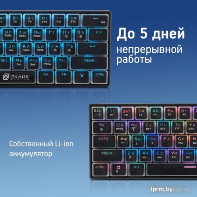 Клавиатура Oklick K763W (черный) 