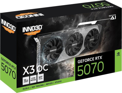Видеокарта Inno3D GeForce RTX 5070 X3 OC N50703-12D7X-195064L 