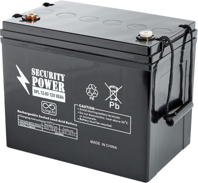 Аккумулятор для ИБП Security Power SPL 12-80 (12В/80 А·ч)