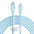 Кабель Baseus Pudding Series USB Type-C - Lightning (2 м, голубой) 