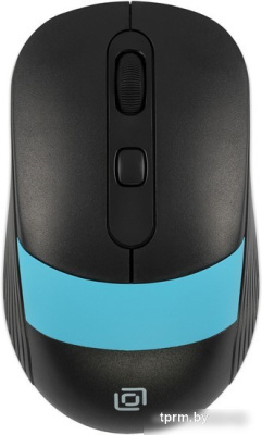 Мышь Oklick 310MW (черный/голубой) 
