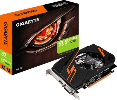 Видеокарта Gigabyte GeForce GT 1030 OC 2GB [GV-N1030OC-2GI] 