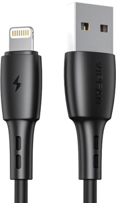 Кабель Vipfan X05 USB Type-A - Lightning (1 м, черный)
