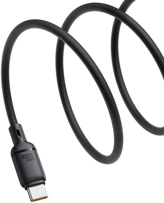 Baseus Silky Series Fast Charging Cable USB to Type-C 100W (2 м, черный) 