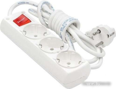 Удлинитель Borsan BR-1563-2 (2 м, белый) 