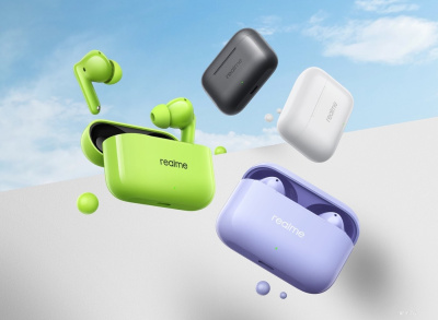 Наушники Realme Buds T200 (белый) 