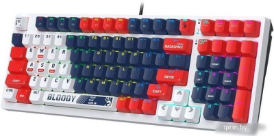 Клавиатура A4Tech Bloody S98 Sports Navy (Bloody BLMS Red) 