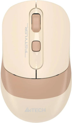 Мышь A4Tech Fstyler FG10CS Air (бежевый/коричневый)
