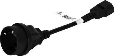 Адаптер Powercom SCUT IEC-320 C14 - Socket Type-F 