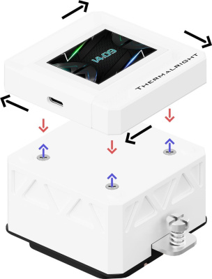 Система жидкостного охлаждения для процессора Thermalright Frozen Warframe 360 SE ARGB (белый) 