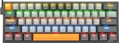 Клавиатура Redragon Fizz (Redragon Red, черный/серый) 