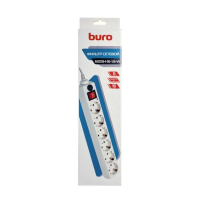 Сетевой фильтр Buro 600SH-16-1.8-W 